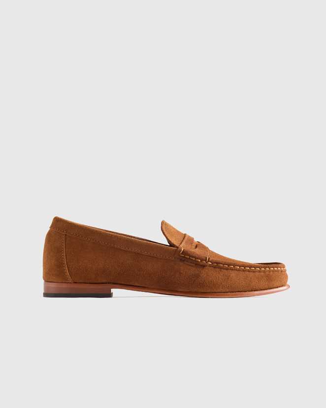 Whiskey Essential Suede Penny Loafer