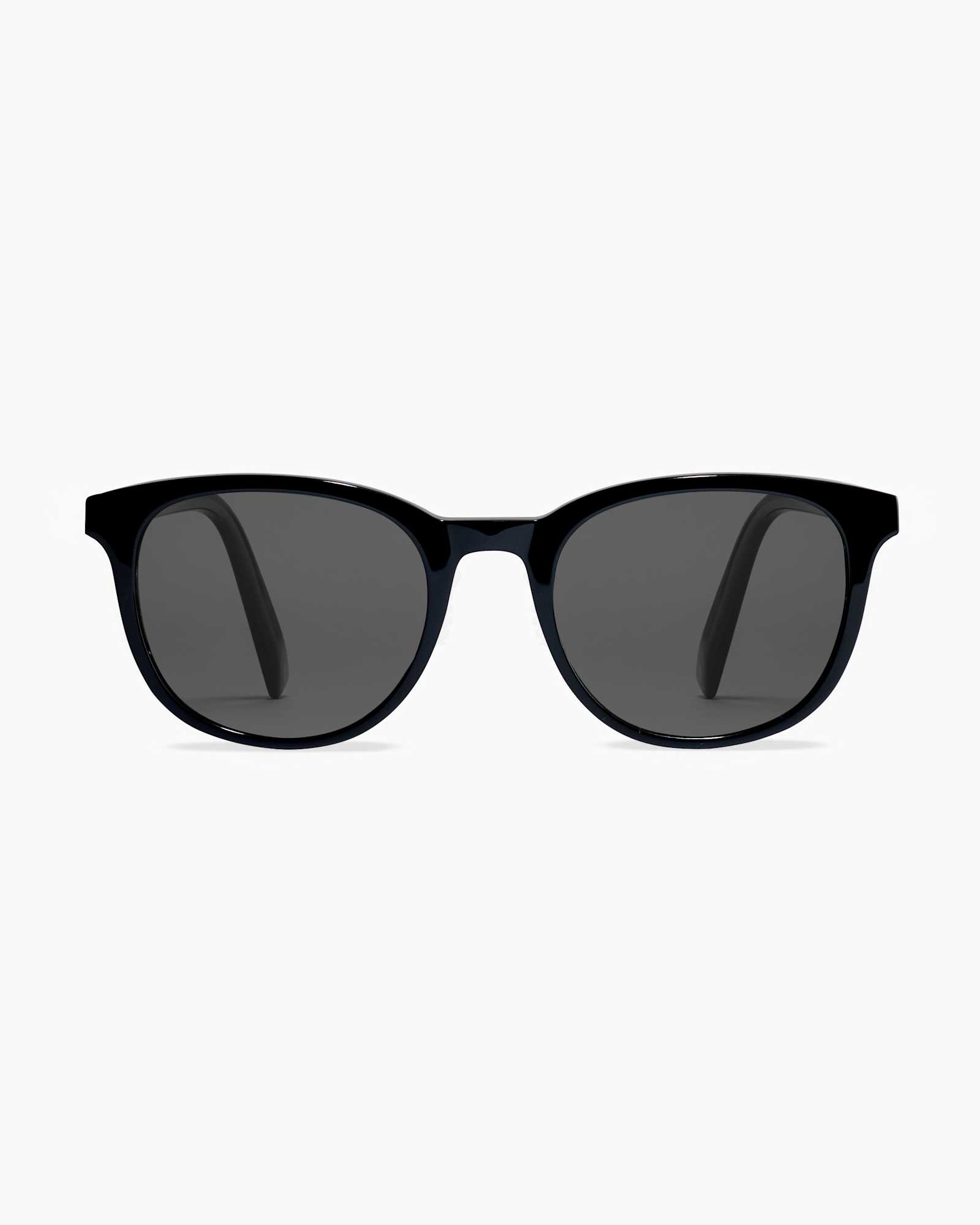 Black with Grey lens Charlie Polarized Acetate Sunglasses