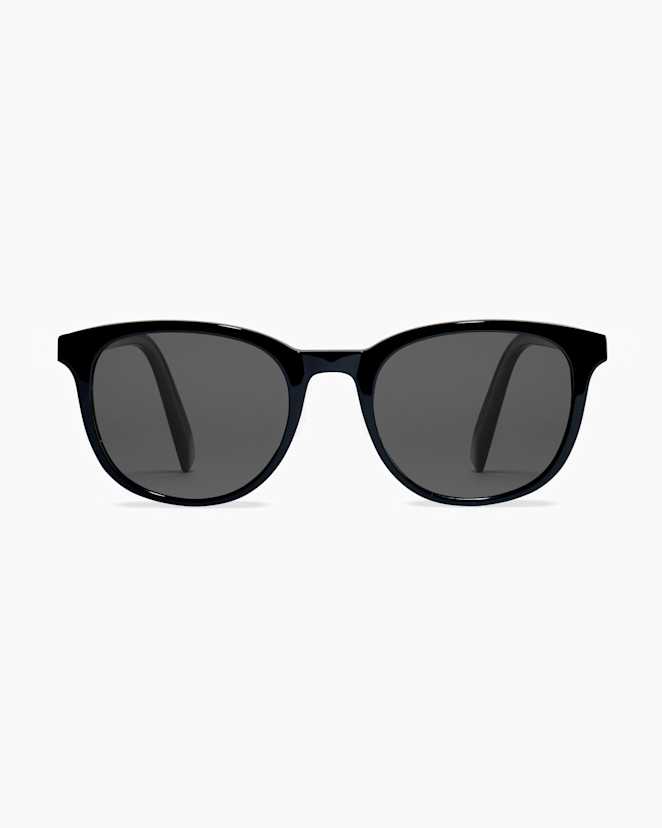 Black with Grey lens Charlie Polarized Acetate Sunglasses