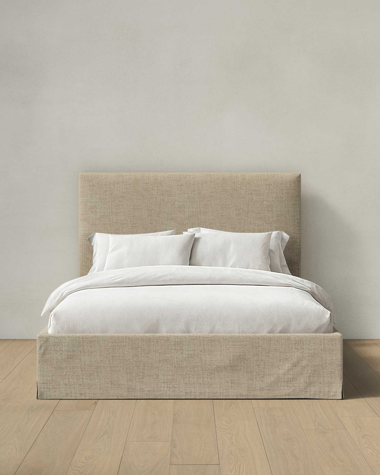 Slipcover Bed 100- Linen Flax 1