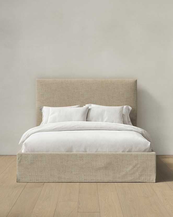 Flax Slipcover Bed in 100% Linen