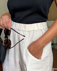 European Linen Tapered Ankle Pant FabiCruz 4x5 Thumbnail (2)