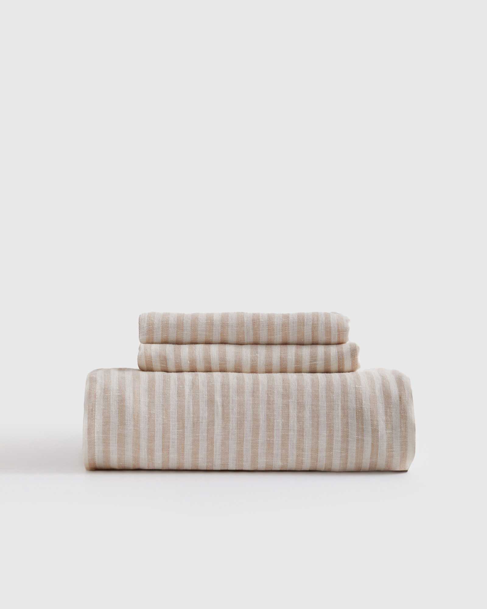 EuropeanLinenStripeSheetSet Natural 558 1