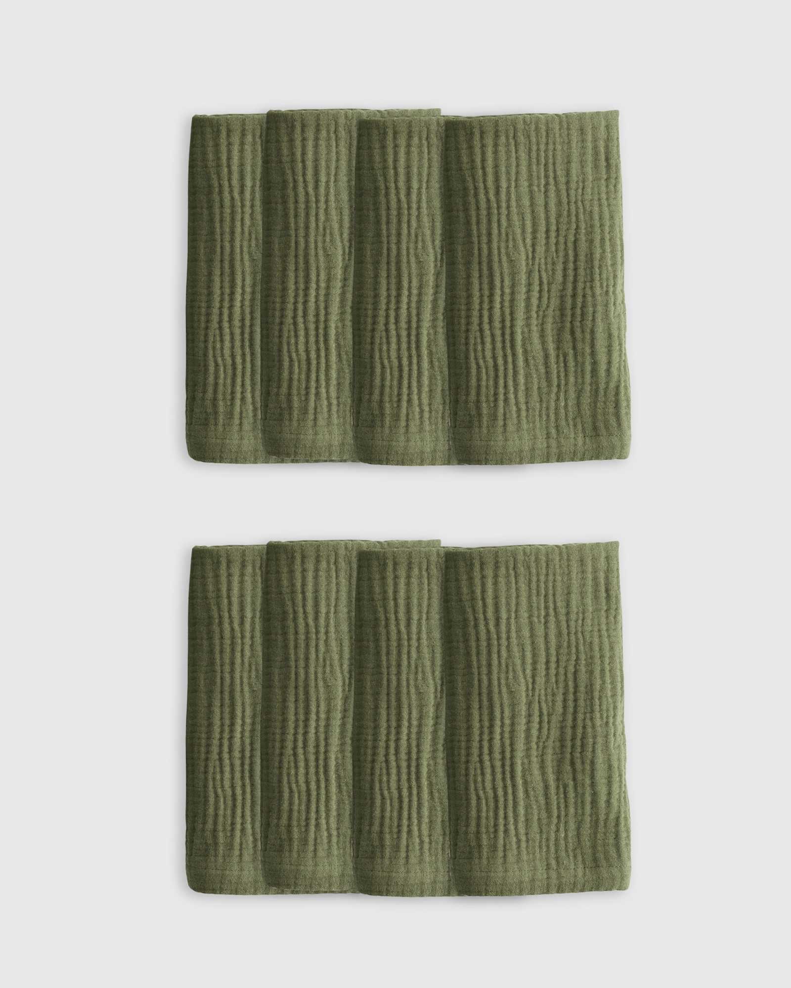 olive Organic Airy Gauze Napkins (Set of 8)