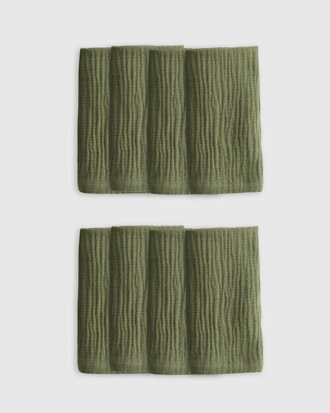 Olive Organic Airy Gauze Napkins (Set of 8)