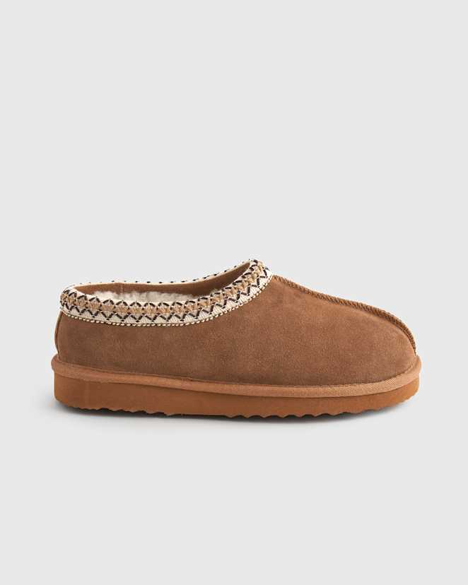 Pecan Australian Shearling Clog Slipper