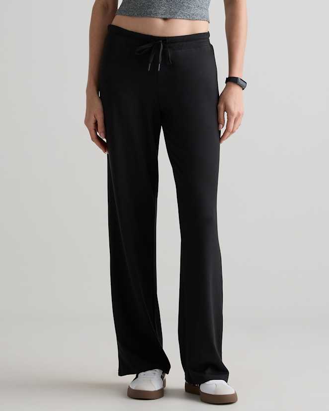 Black Pantalon ample en tricot fluide