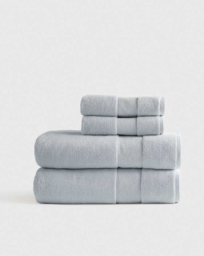 Hydrangea Classic Organic Turkish Cotton Bath Sheet Bundle (4 pieces)