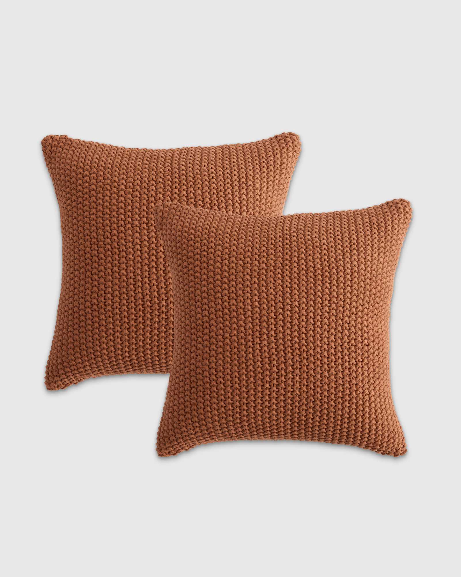 terracotta Cotton Fisherman Pillow Cover (Set of 2)