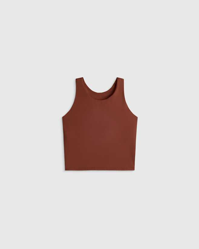 Redwood Brown Débardeur ajusté et sculptant pour filles