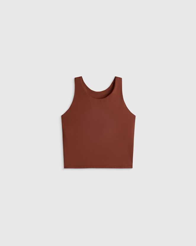 Redwood Brown Girls Ultra-Form Fitted Tank