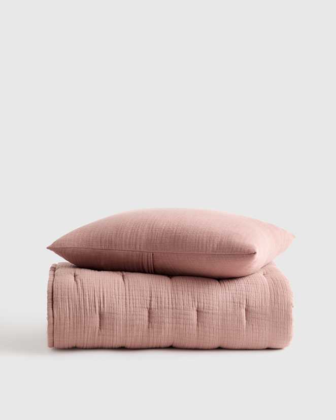 Fig Organic Airy Gauze Toddler Quilt & Sham Set