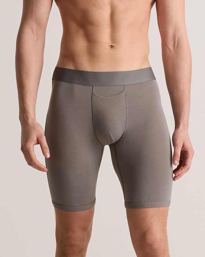 Grey Micromodal 8" Boxer Brief (3-pack)