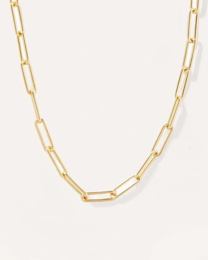 Gold Vermeil Bold Paperclip Chain Necklace