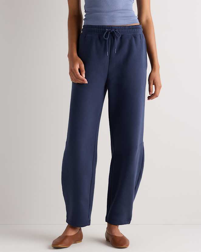 Washed Deep Navy Everyday Fleece Barrel Sweatpants