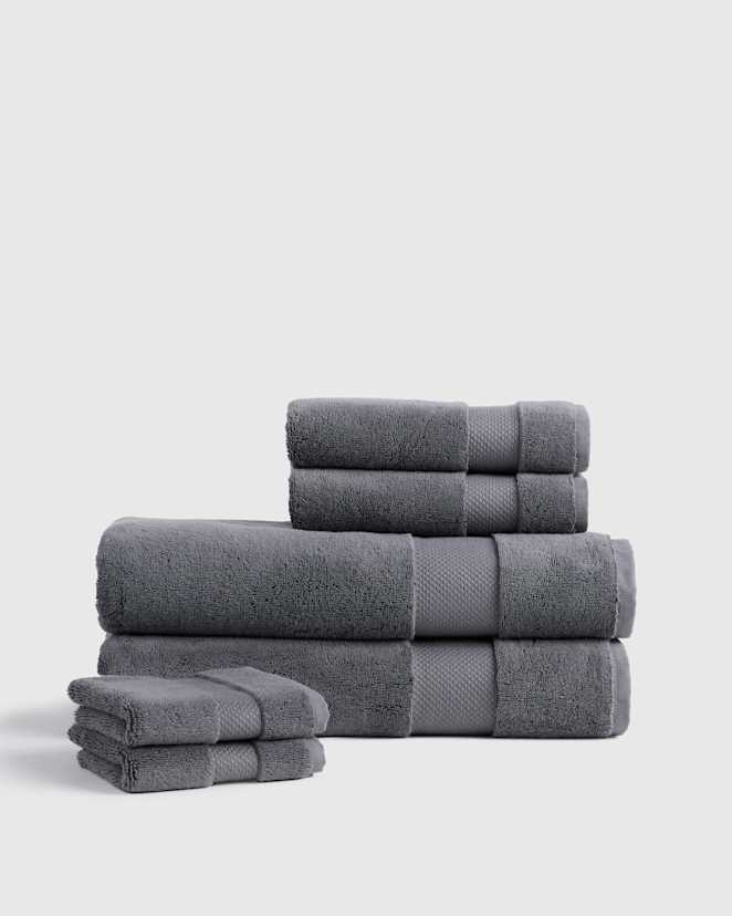 Slate Turkish Ultra Plush Bath Sheet Bundle