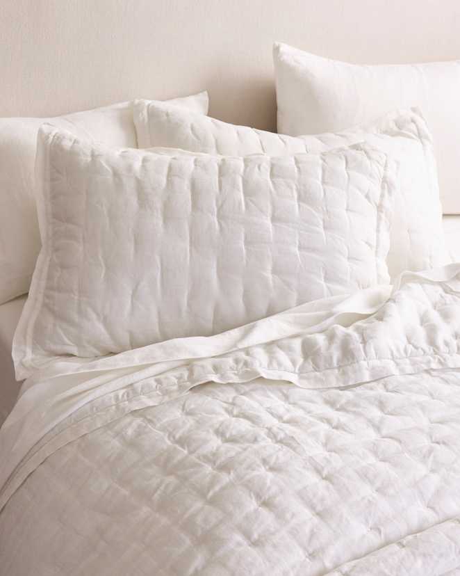 White European Linen Dream Sham Set