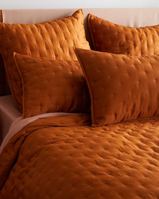 Terracotta Bamboo Dream Quilted Sham Set