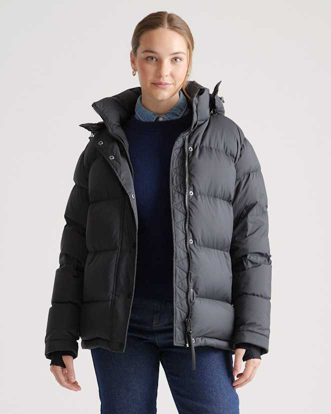 Black Responsible Down Puffer Jacket