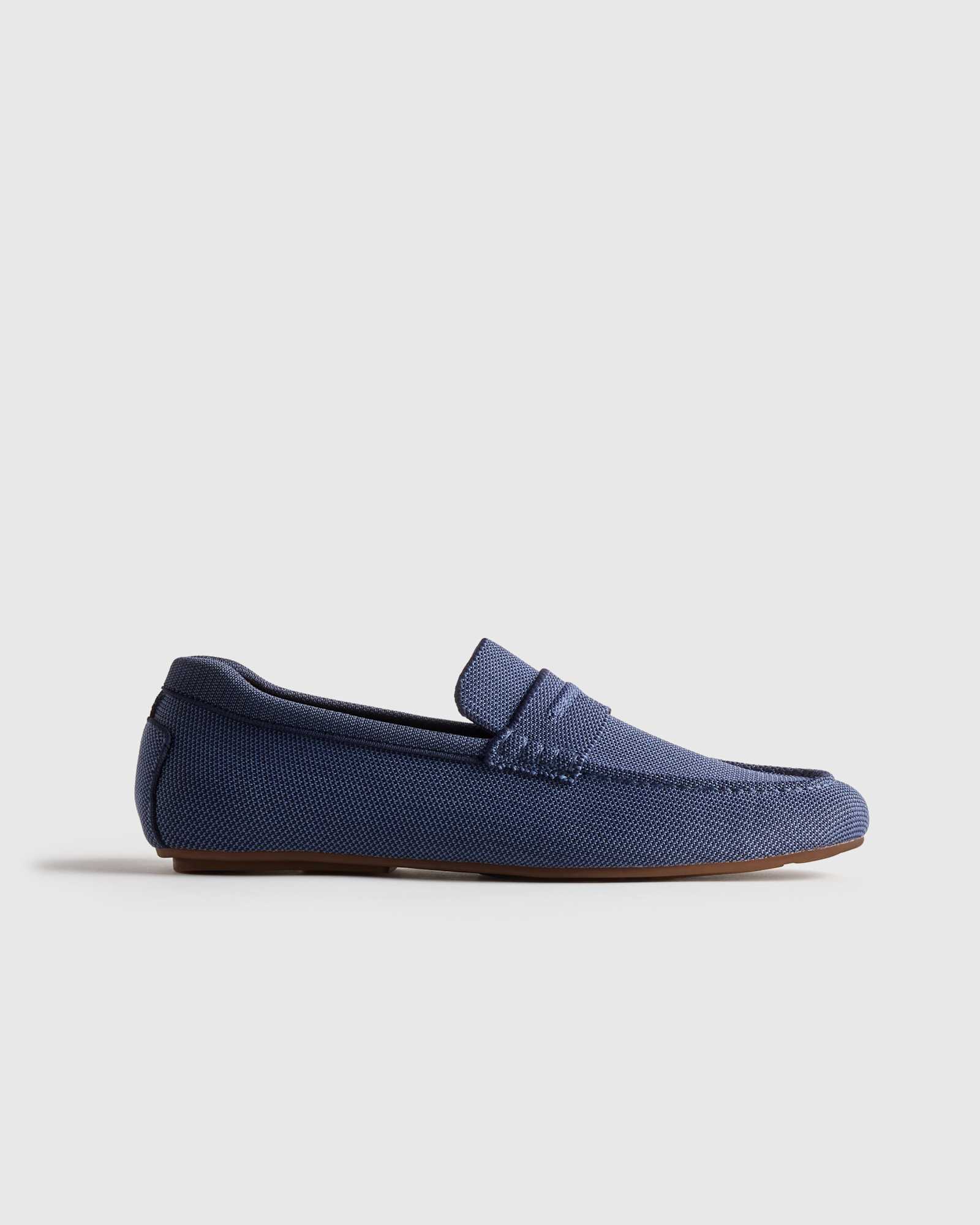Navy Recycled Knit Driving Loafer