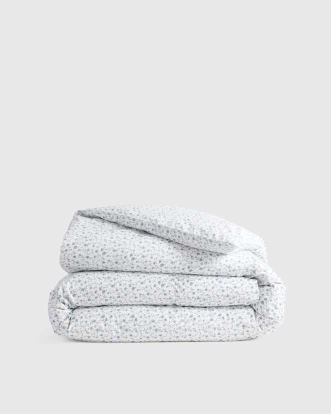 Blue Florette Classic Organic Percale Duvet Cover