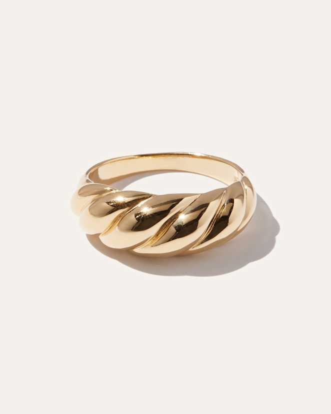 Gold Vermeil Croissant Ring