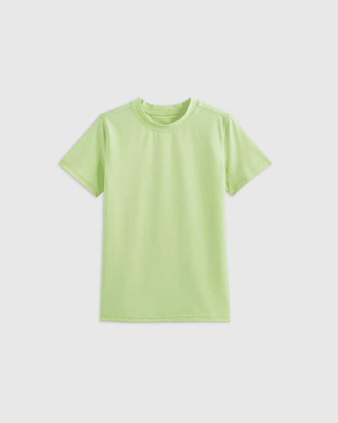Kiwi Green Short Sleeve Rash Guard Top