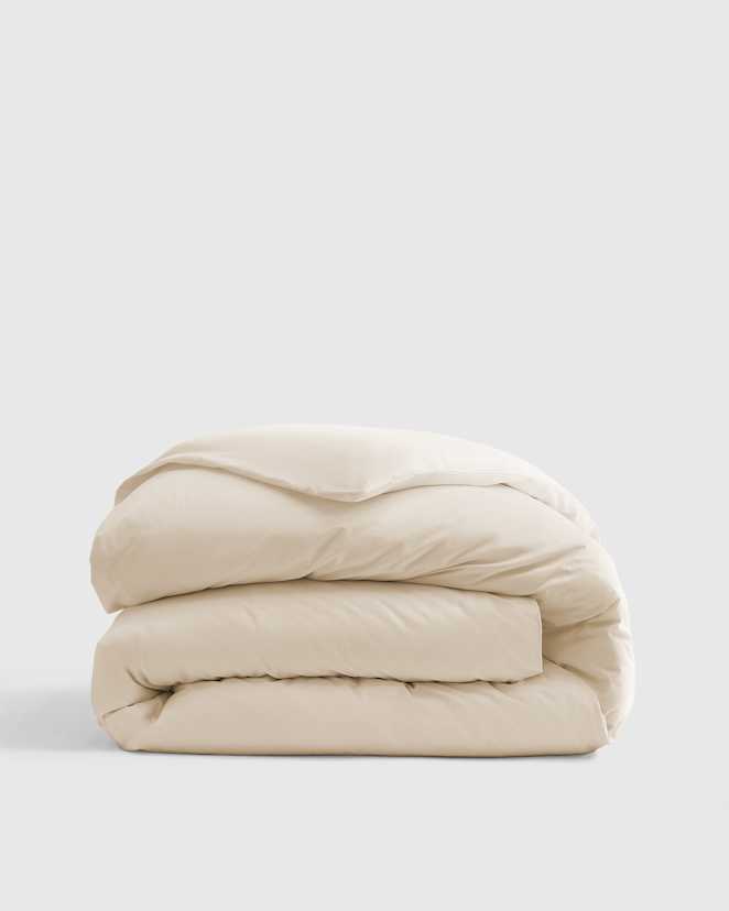 Ivory Organic Crisp & Smooth Cotton Duvet Cover