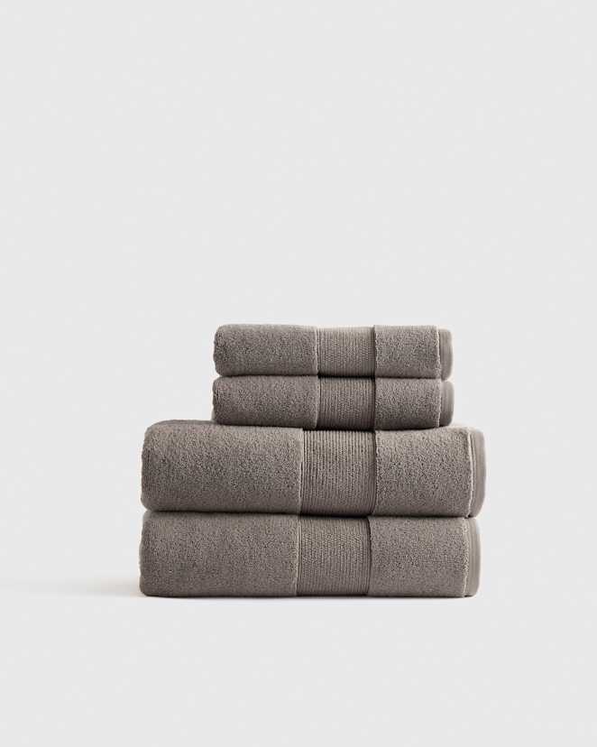 Heather Brown Classic Organic Turkish Cotton Bath Bundle (4 pieces)