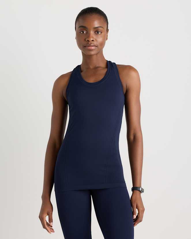 Deep Navy Seamless Racerback Tank