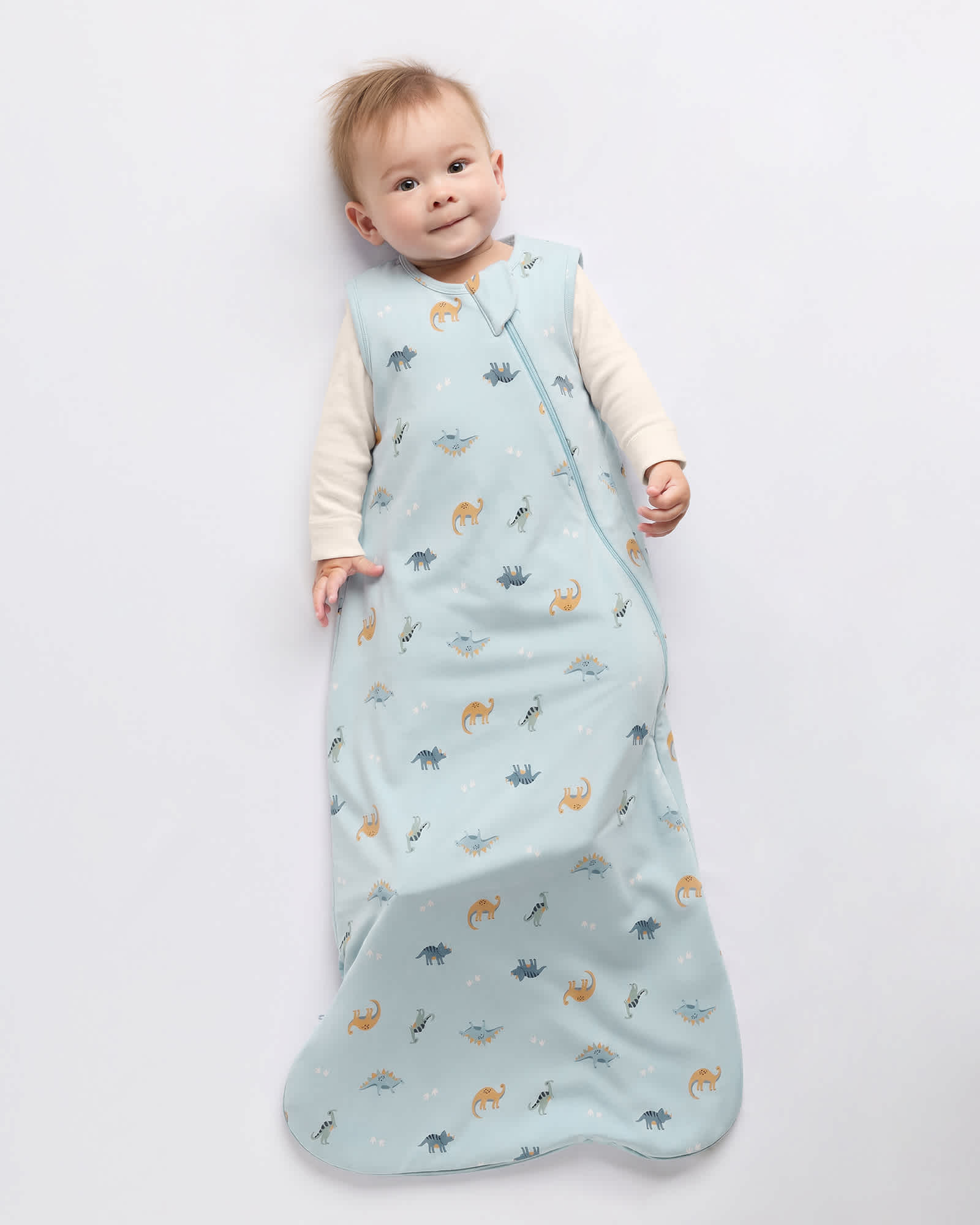 Baby Blue Little Dino Bamboo Sleep Bag 1.5 TOG