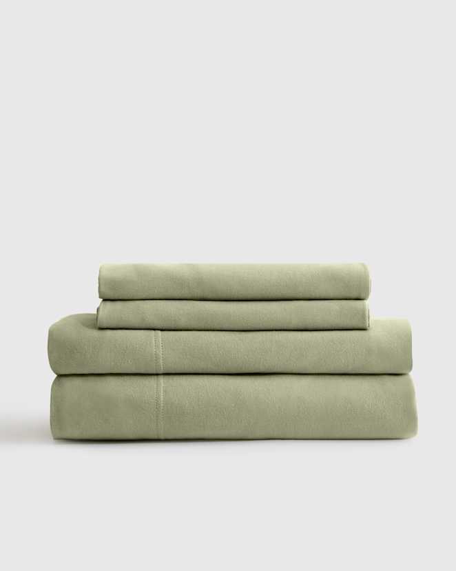 Moss Organic Jersey Sheet Set