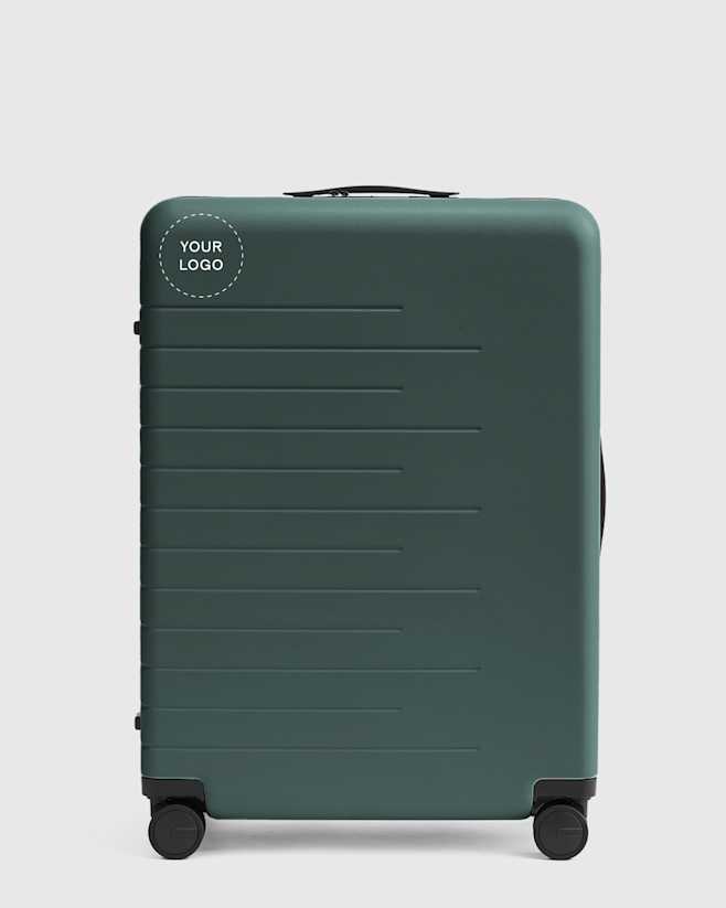 Dark Green Large Check-In Suitcase
