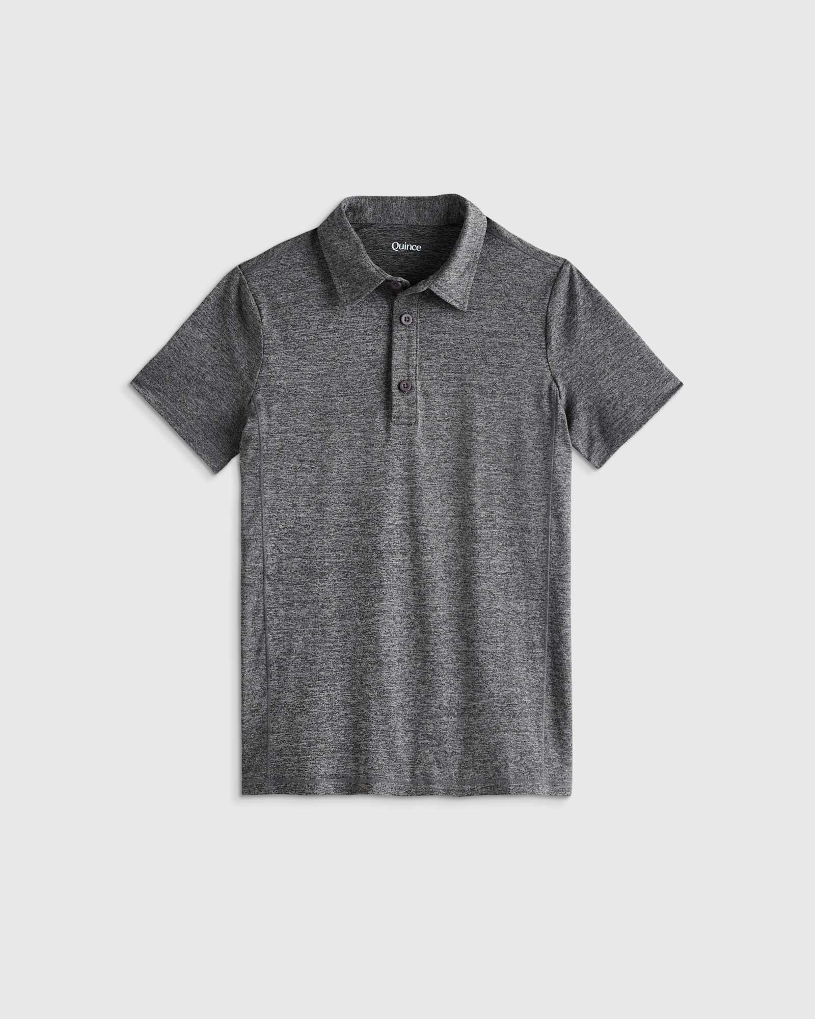 Charcoal Flowknit Breeze Polo