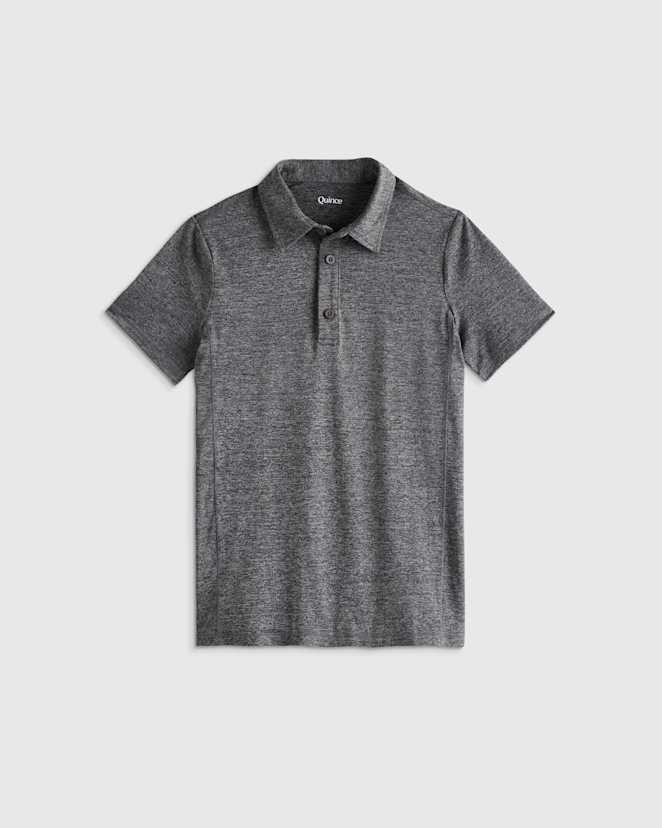 Charcoal Polo en Flowknit Breeze