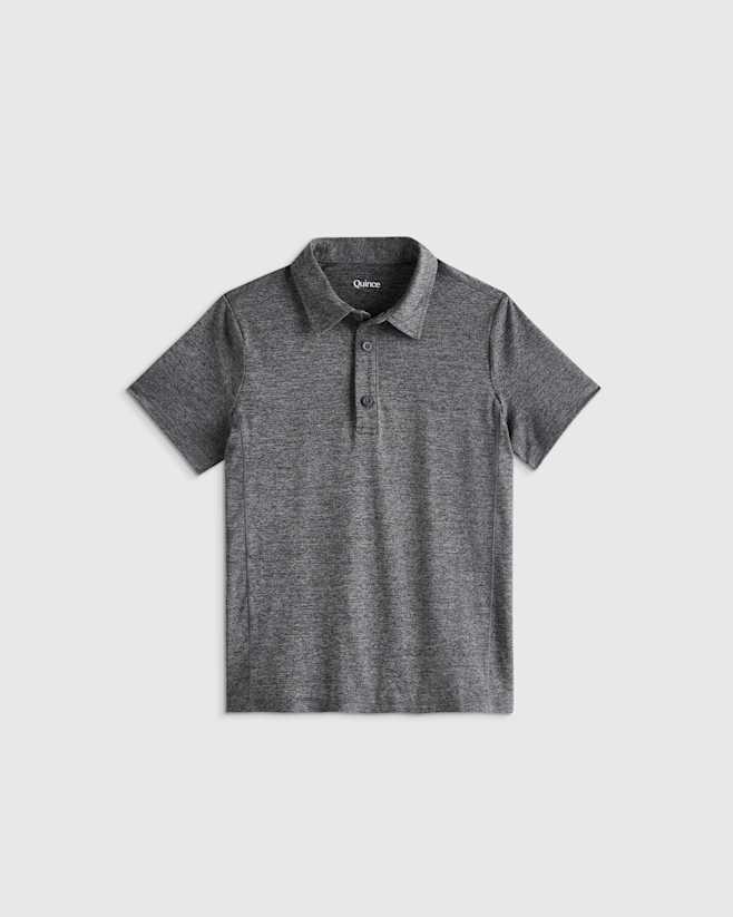 Charcoal Flowknit Breeze Polo