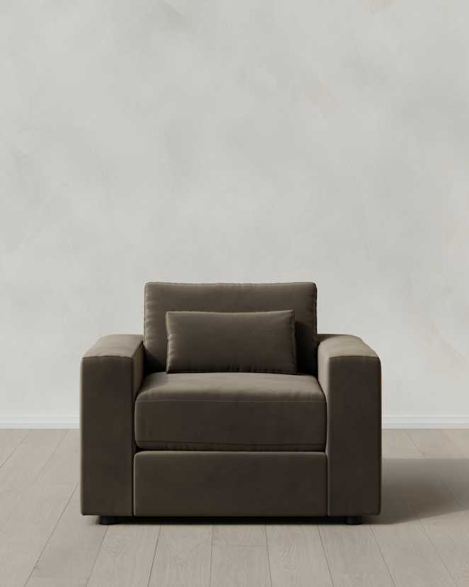 Sable Ashford Deep Seat Chair and a Half in Performance Velvet