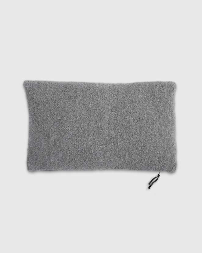 Heather Grey Alpaca Boucle Pillow Cover