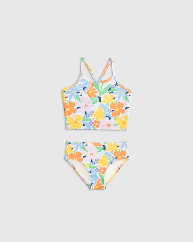 Poolside Floral Tankini Swimsuit