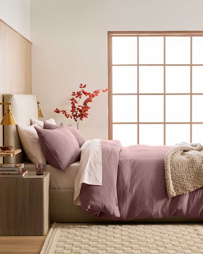Fig Organic Cotton Gauze Duvet Cover