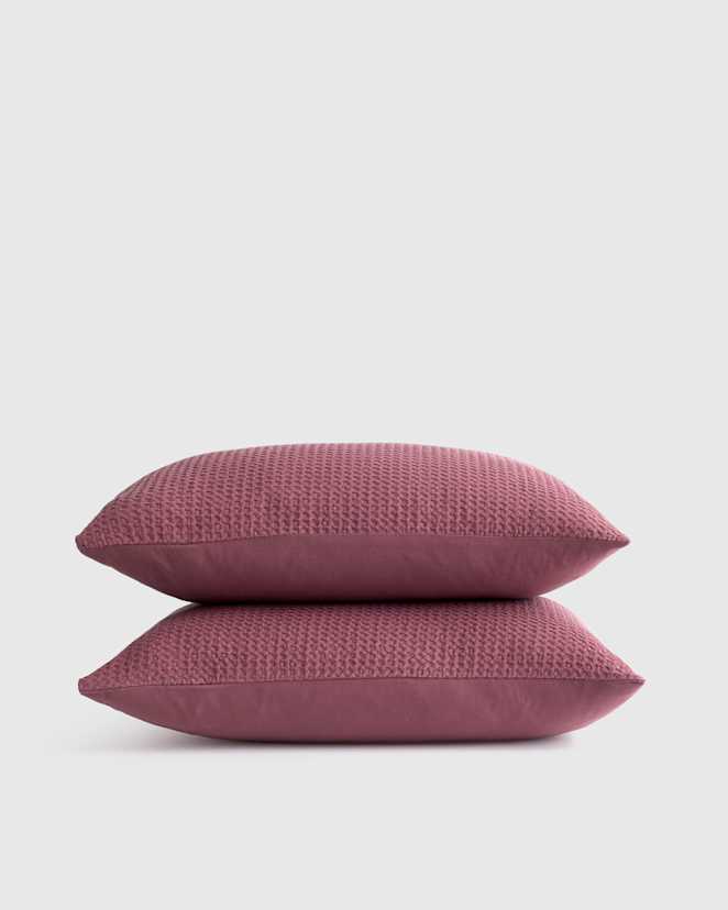 Plum Organic Luxe Honeycomb Sham Set
