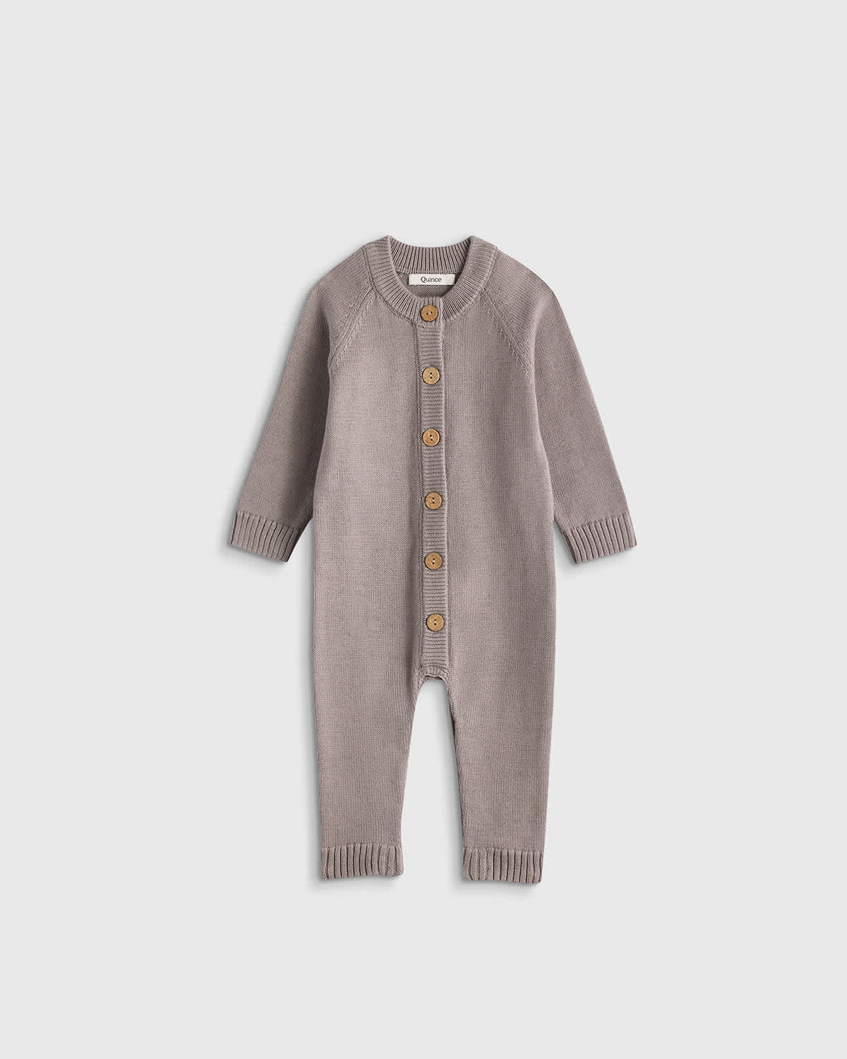 grey 100% Organic Cotton Sweater Romper