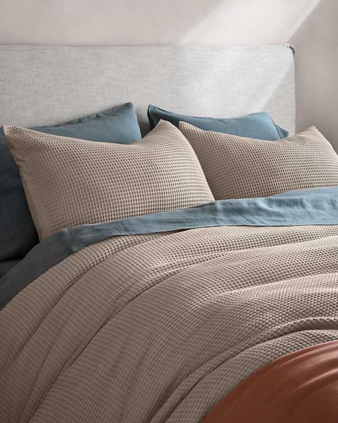 Dove Organic Waffle Sham Set