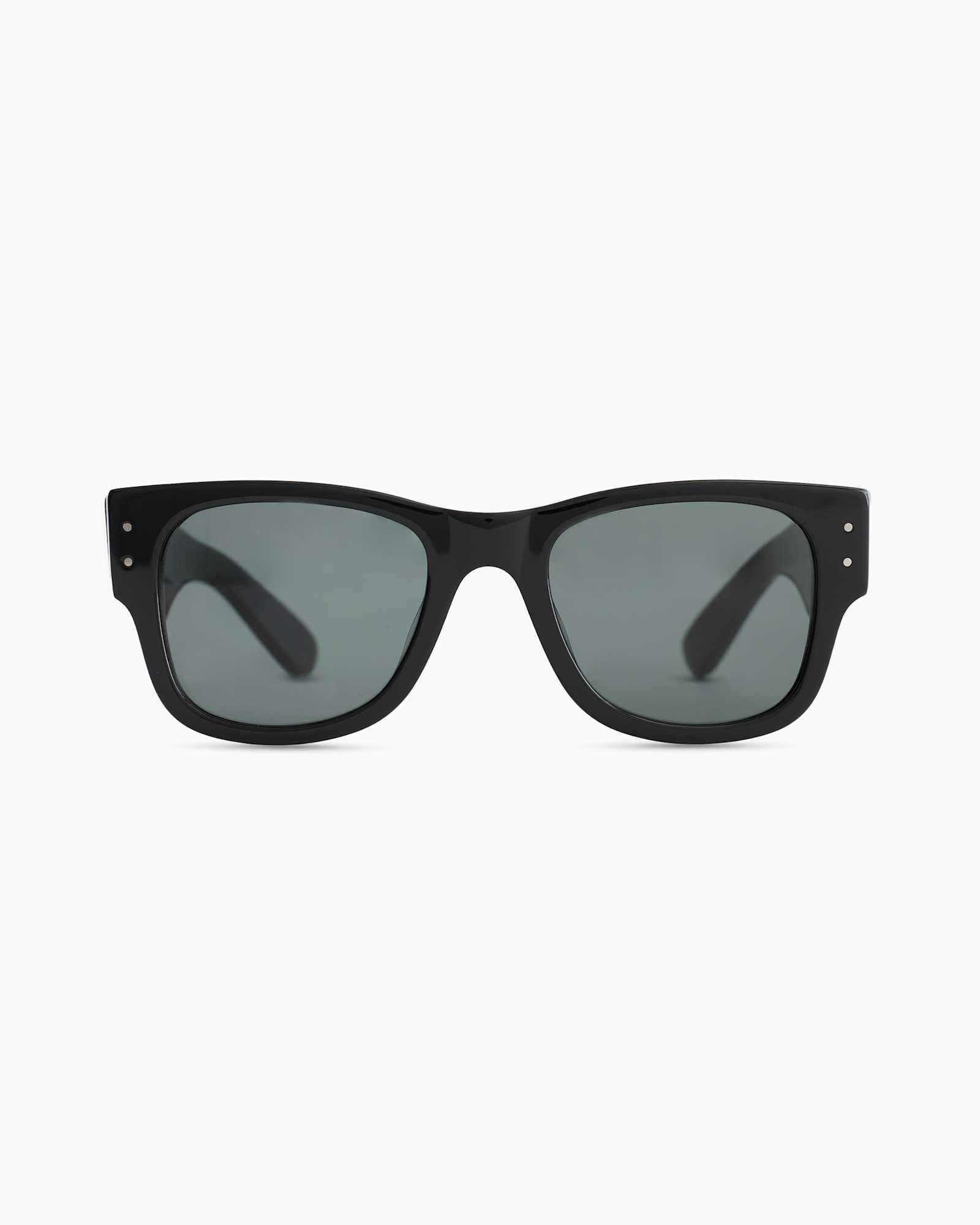 black-with-green-lens Henry Polarized Acetate Sunglasses