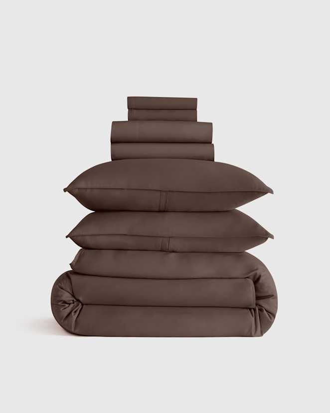 Espresso Bamboo Deluxe Bedding Bundle