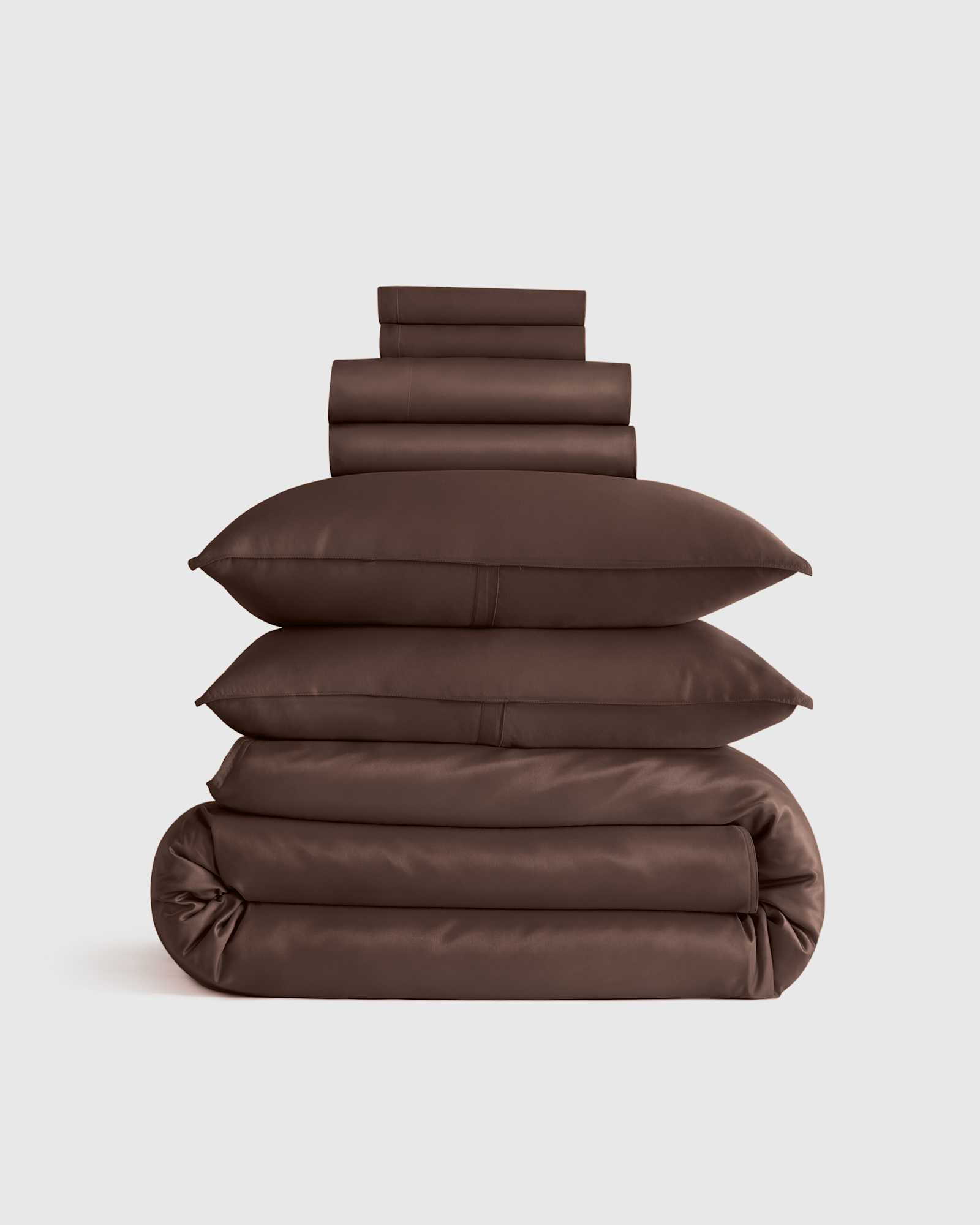 Espresso Bamboo Deluxe Bedding Bundle