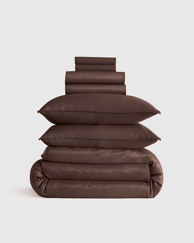 Espresso Bamboo Deluxe Bedding Bundle