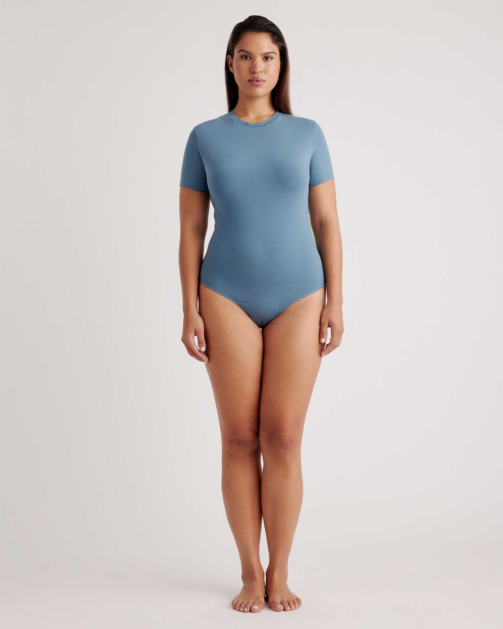 ocean Stretch Cotton Jersey Short Sleeve Bodysuit