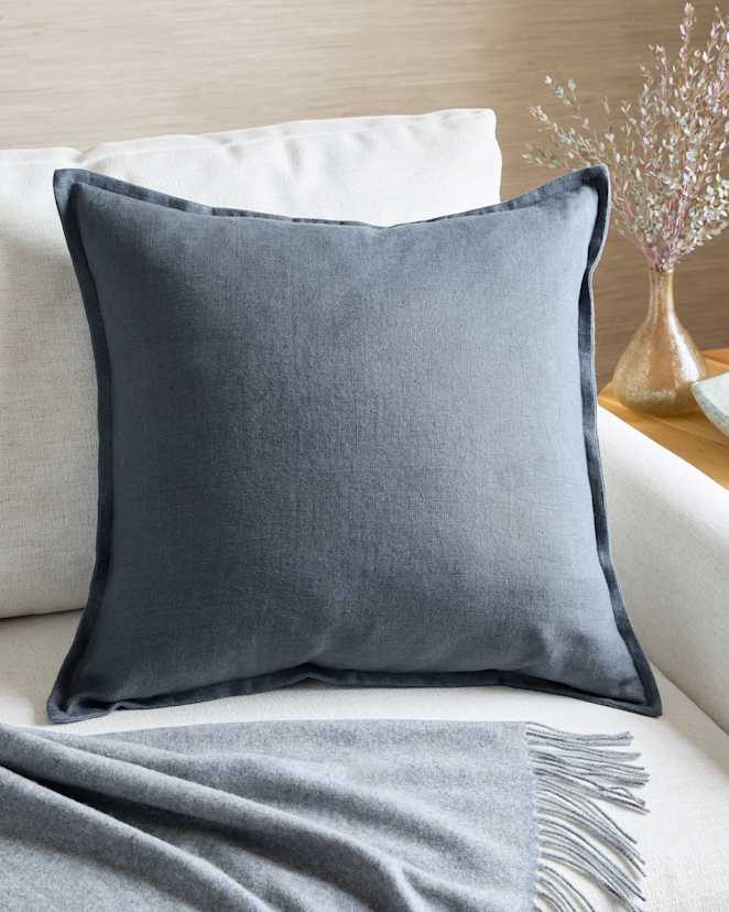 Nightfall European Linen Flange Edge Pillow Cover
