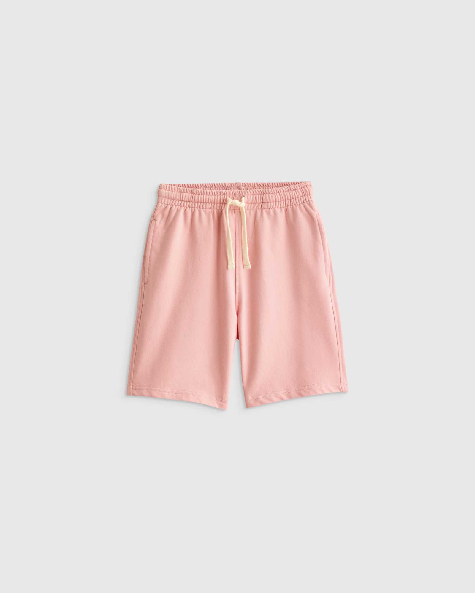 coral-pink 100% Organic Cotton French Terry Short